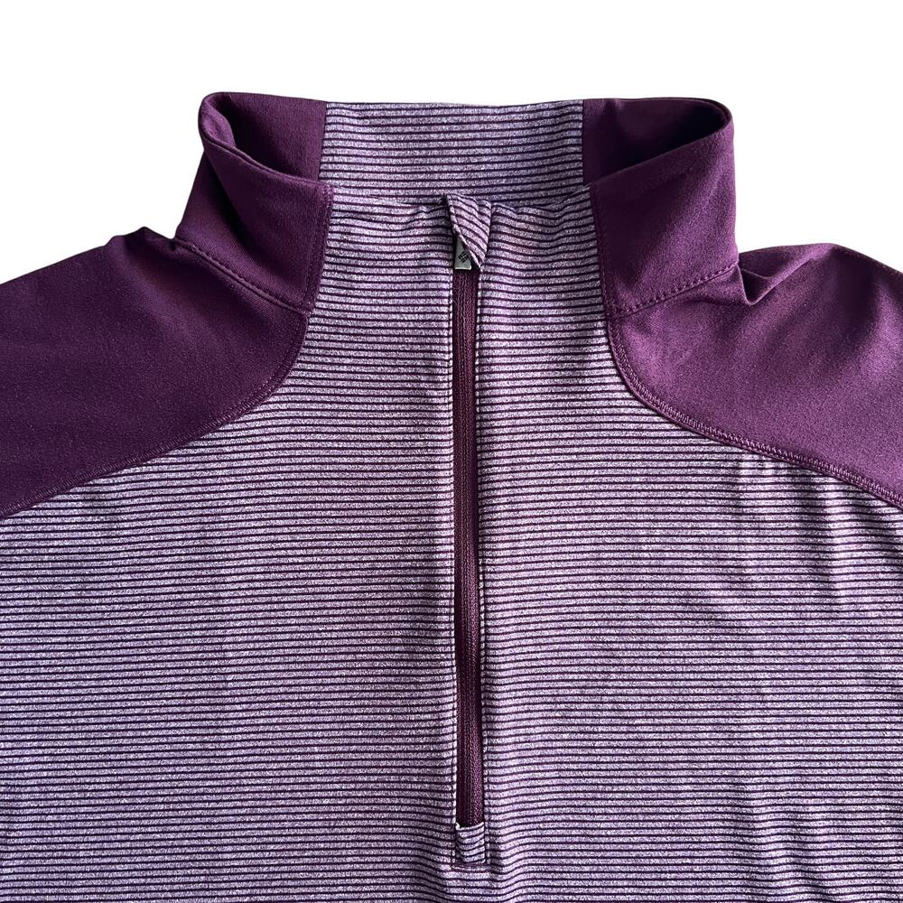 Columbia Omni-Wick Quarter Zip Athletic Pullover Purple Womens M - Picture 3 of 13